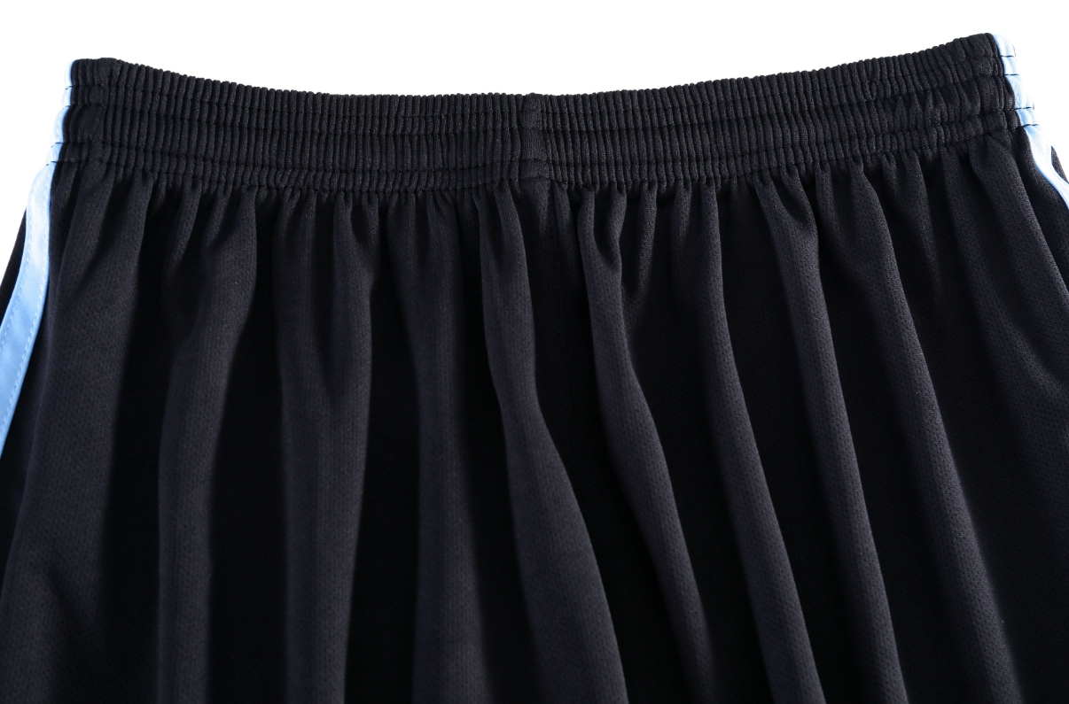 Custom Light Blue and White Striped Football Uniform - Sizes S to 3XL