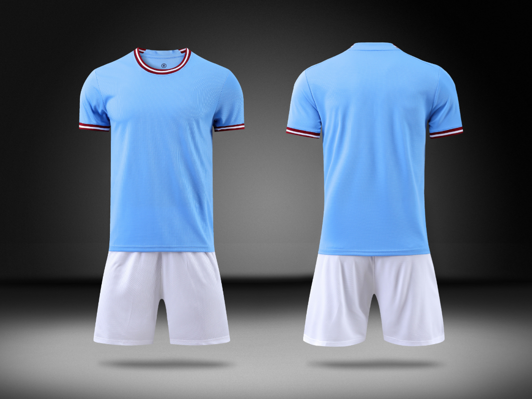 Custom Blue and White Football Uniform - Sizes S to 3XL