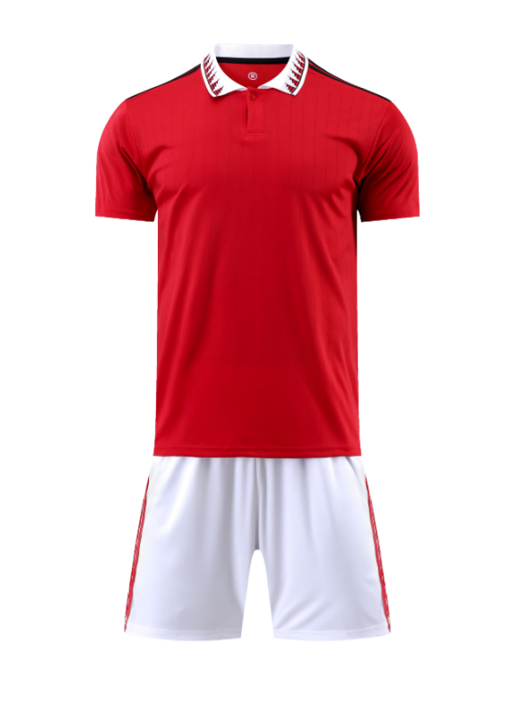 Custom Red and White Football Uniform - Sizes S to 3XL