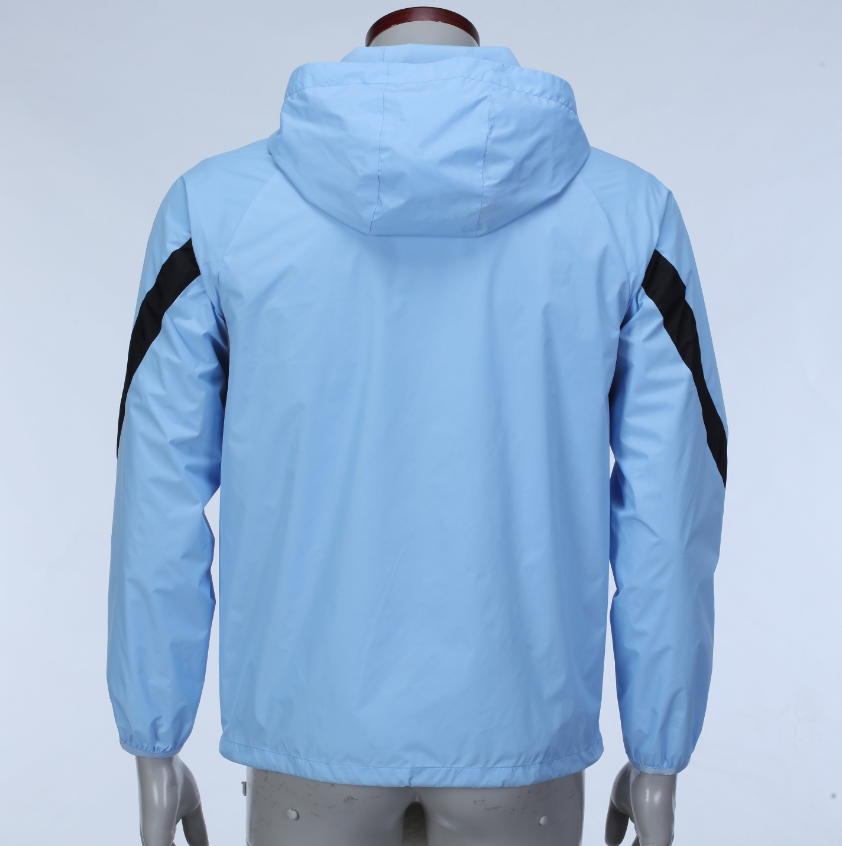 Custom Light Blue Weatherproof Training Jacket - Sizes S to 3XL