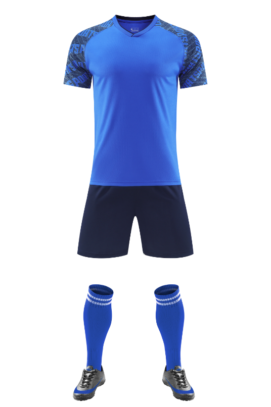 Custom Blue and Navy Football Uniform - Sizes S to 3XL