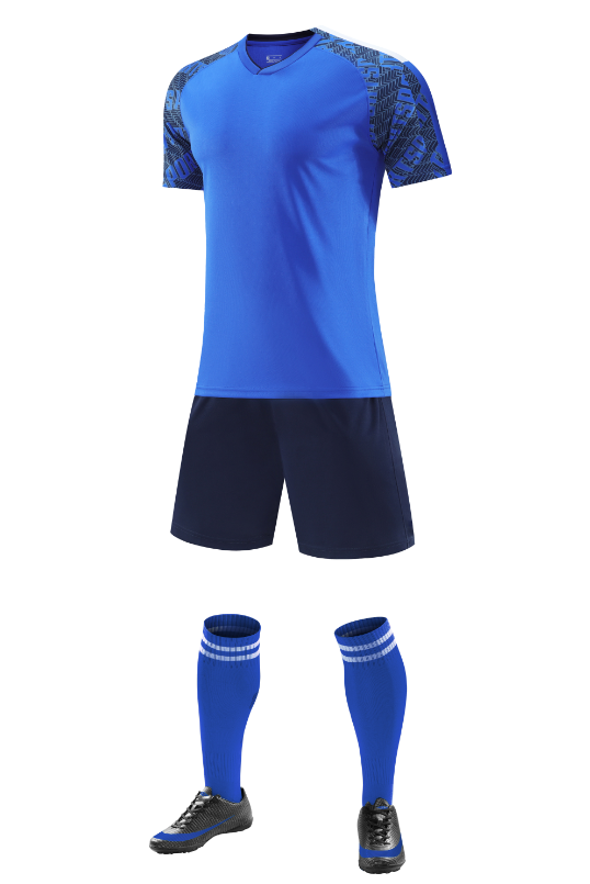 Custom Blue and Navy Football Uniform - Sizes S to 3XL