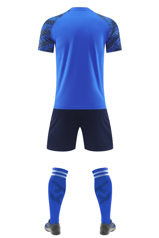 Custom Blue and Navy Football Uniform - Sizes S to 3XL