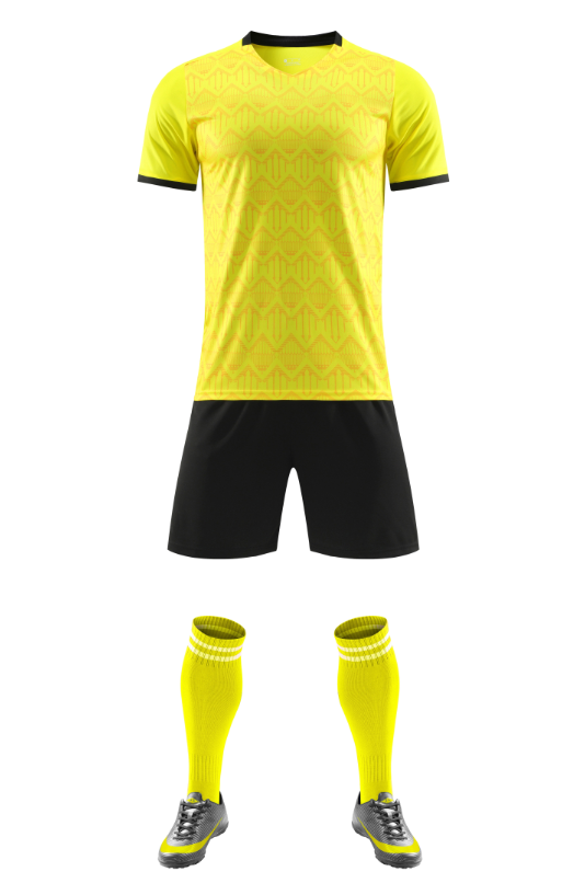 Custom Yellow and Black Football Uniform - Sizes S to 3XL