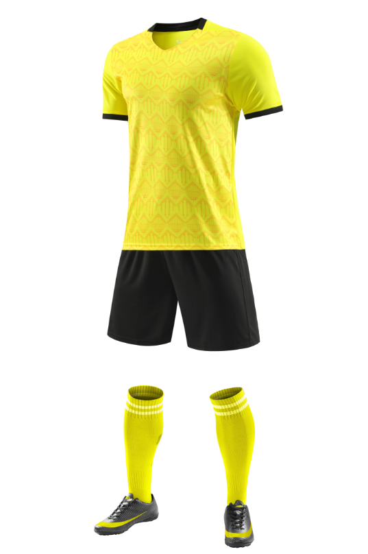 Custom Yellow and Black Football Uniform - Sizes S to 3XL