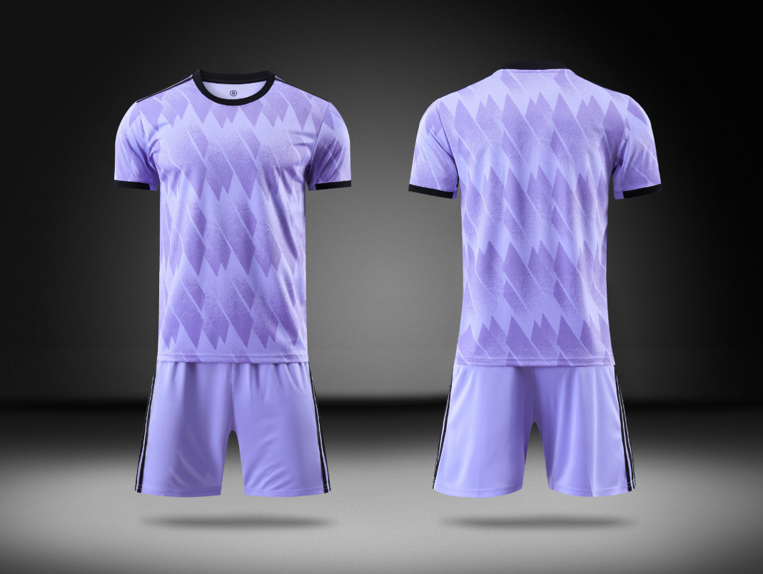 Custom Lavender and Black Football Uniform - Sizes S to 3XL