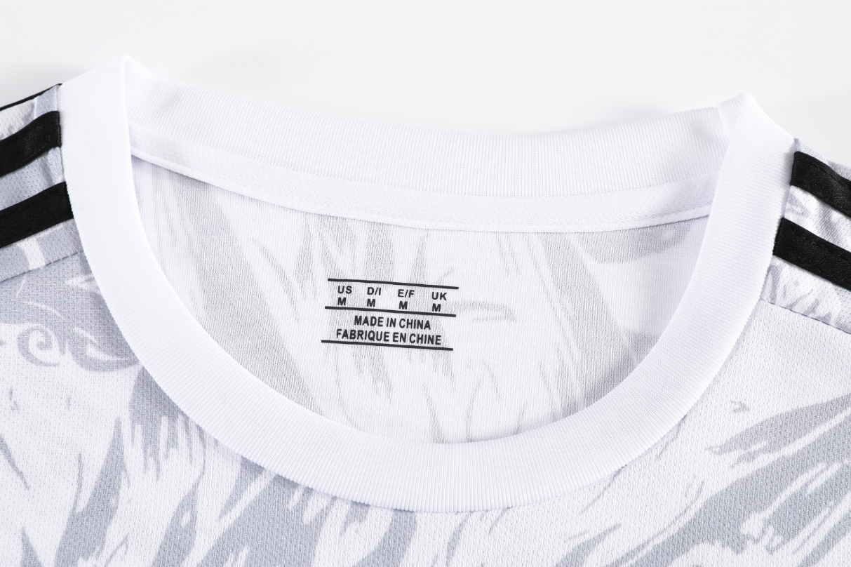 Custon White and Black Dragon Football Uniform - Sizes S to 3XL