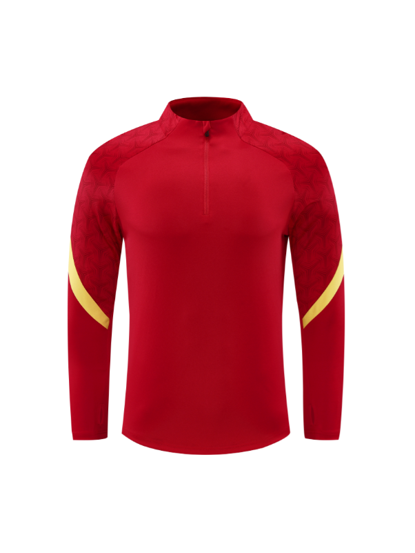 Custom Red/Yellow & Black Quarter Zip Set - Sizes S to 3XL