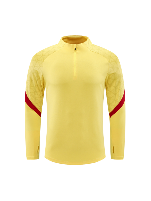Custom Yellow/Red & Black Quarter Zip Set - Sizes S to 3XL
