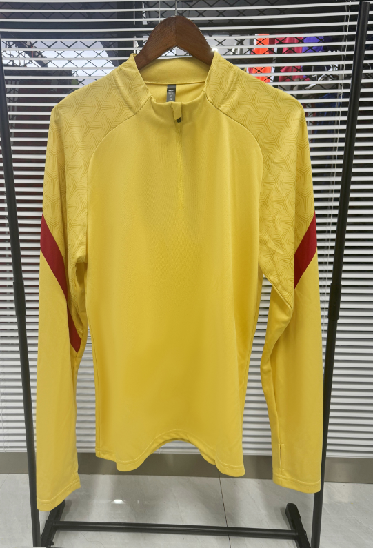 Custom Yellow/Red & Black Quarter Zip Set - Sizes S to 3XL