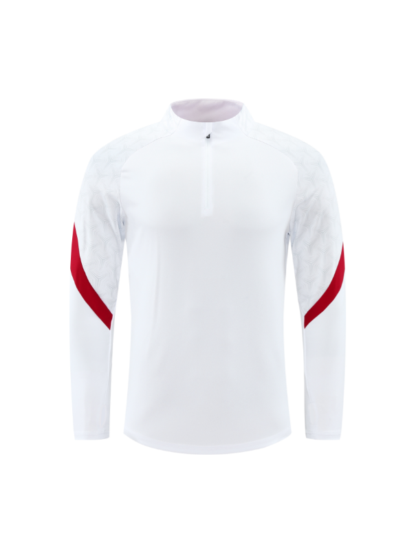 Custom White/Red & Black Quarter Zip Set - Sizes S to 3XL