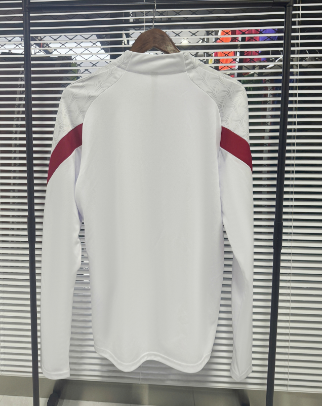 Custom White/Red & Black Quarter Zip Set - Sizes S to 3XL