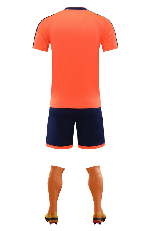 Custom Orange and Navy Football Uniform - Sizes S to 3XL