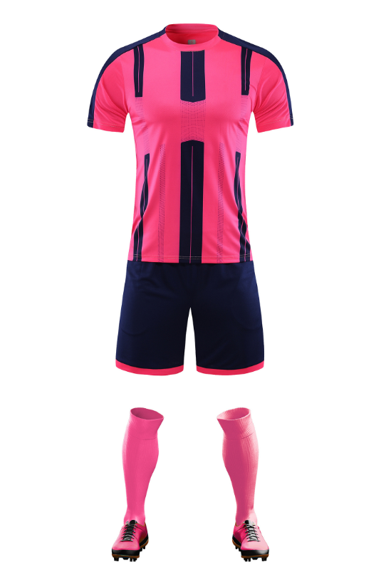 Custom Pink and Navy Football Uniform - Sizes S to 3XL