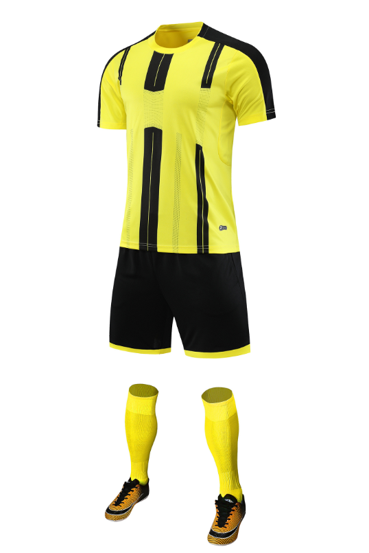 Custom Yellow and Black Football Uniform - Sizes S to 3XL