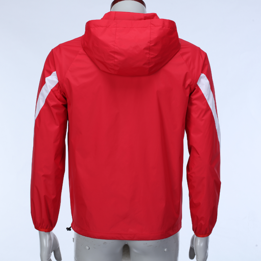Custom Red Weatherproof Training Jacket - Sizes S to 3XL