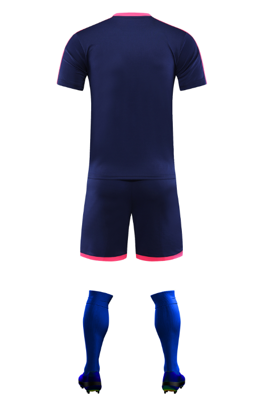 Custom Navy and Pink Football Uniform - Sizes S to 3XL
